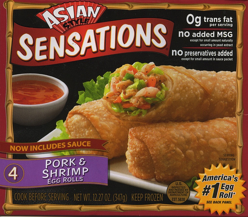 Asian Style Sensations Pork & Shrimp Egg Rolls - Ad