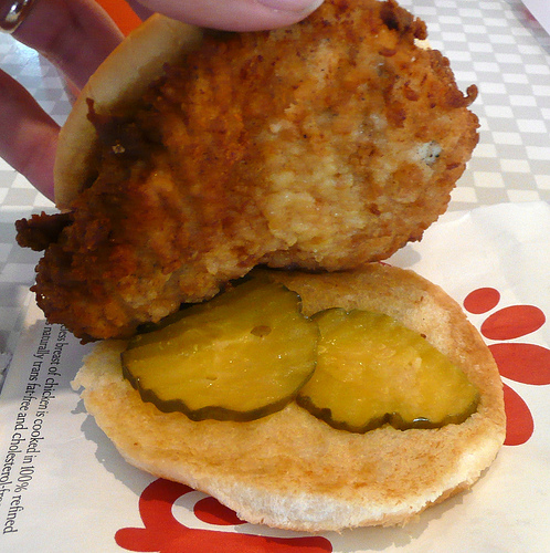Chick-fil-A Chicken Sandwich - Interior